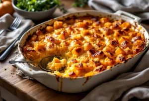 Attention, ce gratin de butternut crémeux et gratiné rend accro dès la première cuillère (vous êtes prévenu)