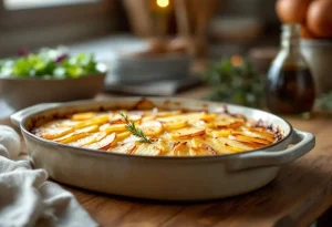 Ce gratin pommes-oignons ultra simple (sans crème) est encore plus gourmand qu’un dauphinois — l’essayer, c’est l’adopter