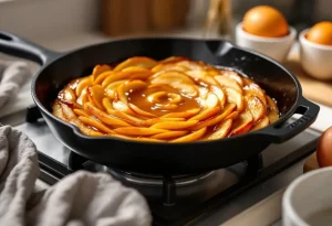 Ce gâteau aux pommes à la poêle (prêt en 10 min, sans four) va vous rendre complètement accro