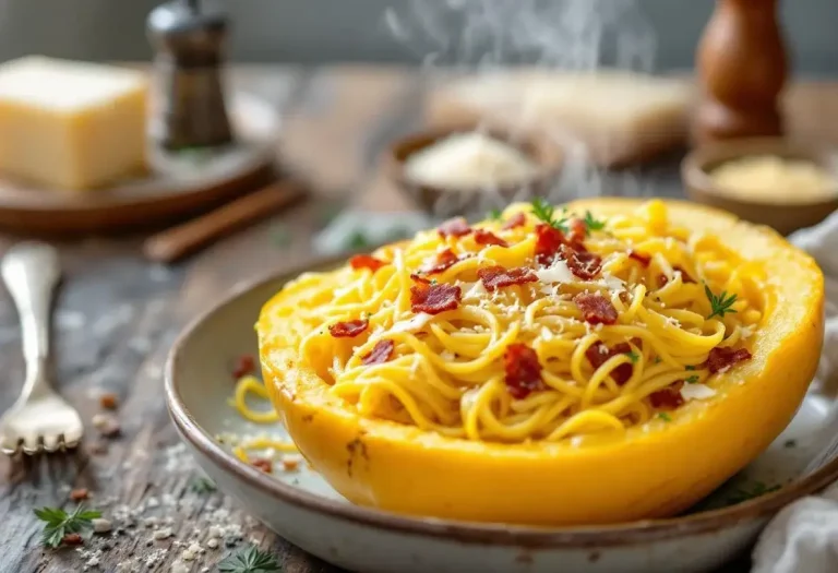 Elle remplace vos pâtes par cette courge lard-parmesan (et même les fans de vraie carbonara n’y voient que du feu) Elle remplace vos pâtes par cette courge lard-parmesan (et même les fans de vraie carbonara n’y voient que du feu)