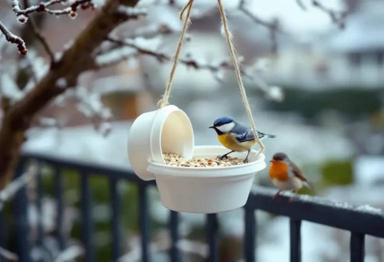 Arrêtez de jeter ce pot en plastique : les oiseaux en raffolent pendant tout l’hiver Arrêtez de jeter ce pot en plastique : les oiseaux en raffolent pendant tout l’hiver