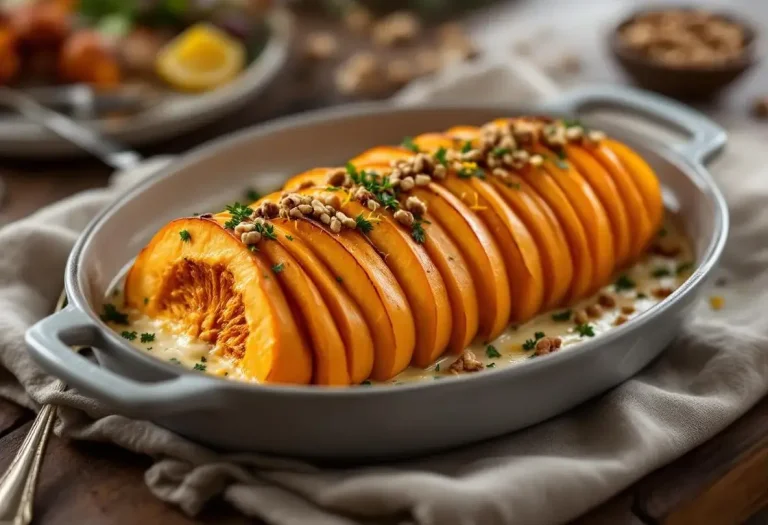 Attention : cette courge butternut tranchée comme un rôti et gratinée au four va réchauffer tout votre automne Attention : cette courge butternut tranchée comme un rôti et gratinée au four va réchauffer tout votre automne