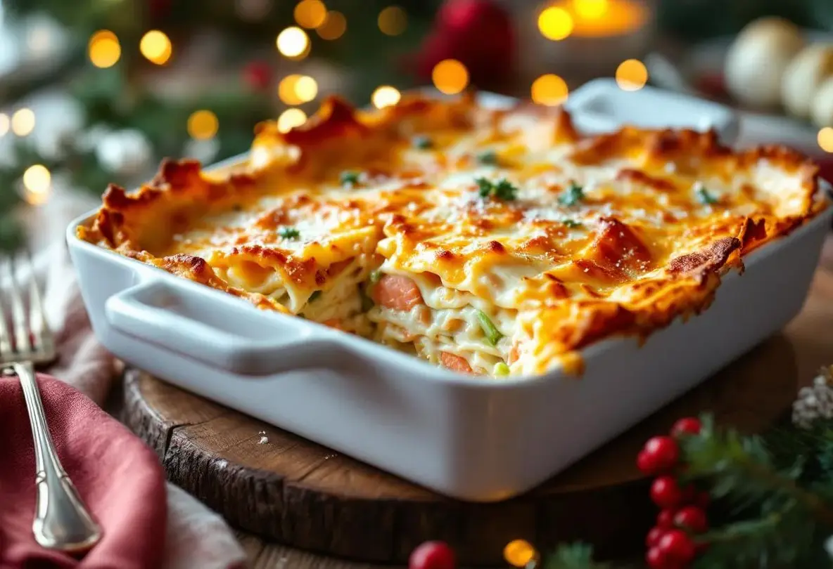 Avalanche de béchamel, saumon fondant et fromage gratiné : ces lasagnes de Noël sont une pure tuerie