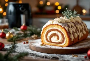 Bûche de Noël au Airfryer : la recette ultra express pour bluffer vos invités sans four
