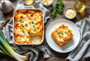 Bon et pas cher : la recette réconfortante des lasagnes de poireaux, bleu de Solaize et saumon