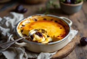 Ce far breton aux pruneaux est si fondant qu’on le mange à la petite cuillère, jusqu’à la dernière miette