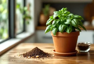 Ces 2 ingrédients que tout le monde a en cuisine font pousser votre basilic encore plus vite et mieux