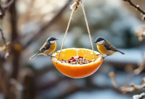 Cet agrume que vous jetez chaque matin peut devenir un refuge précieux pour les oiseaux du jardin cet hiver