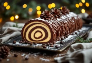 Cette bûche au chocolat et café ultra fondante fait l’unanimité à Noël : chaque bouchée est un vrai moment de fête