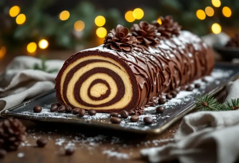 Cette bûche au chocolat et café ultra fondante fait l’unanimité à Noël : chaque bouchée est un vrai moment de fête Cette bûche au chocolat et café ultra fondante fait l’unanimité à Noël : chaque bouchée est un vrai moment de fête