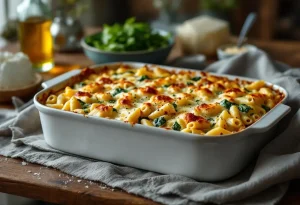 Chaleur d’hiver et saveurs fondantes : ce gratin de pâtes ricotta-épinards au fromage doré sauve tous vos soirs pressés