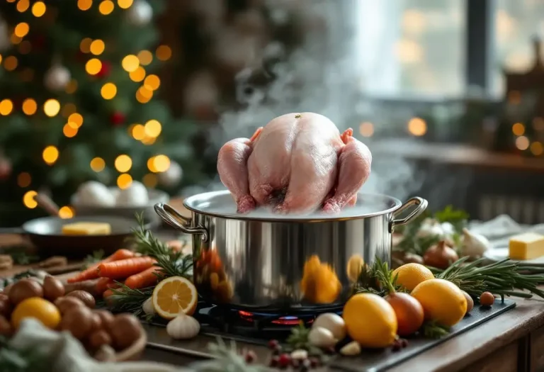 Chapon de Noël : avant le passage au four, presque personne ne fait ce geste avec une marmite qui évite la viande sèche