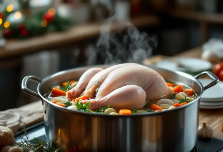 Chapon de Noël : avant le passage au four, presque personne ne fait ce geste avec une marmite qui évite une viande trop sèche
