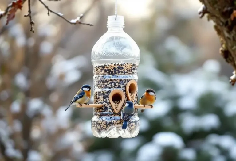 Comment une simple bouteille plastique devient une mangeoire idéale pour les oiseaux Comment une simple bouteille plastique devient une mangeoire idéale pour les oiseaux