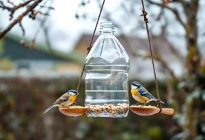 Comment une simple bouteille plastique devient une mangeoire idéale pour les oiseaux du jardin