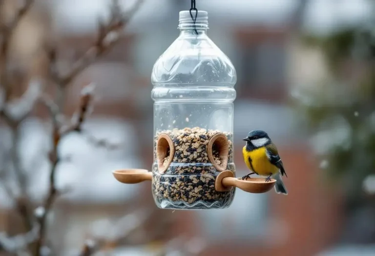 Comment une simple bouteille plastique se transforme en mangeoire idéale pour les oiseaux Comment une simple bouteille plastique se transforme en mangeoire idéale pour les oiseaux