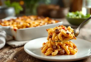 Gratin de coquillettes à la chair à saucisse : impossible de résister à cette recette !