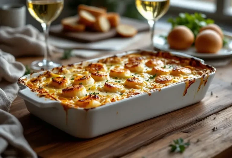 Gratin poireaux–Saint-Jacques : si simple à préparer, mais digne d’un vrai repas de fête