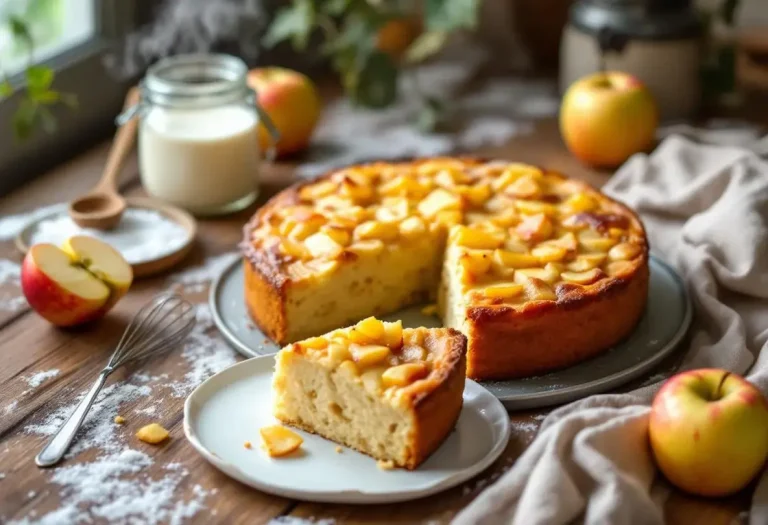 Gâteau pommes-yaourt de grand-mère : moelleux, doré et réconfortant comme les souvenirs d’enfance Gâteau pommes-yaourt de grand-mère : moelleux, doré et réconfortant comme les souvenirs d’enfance