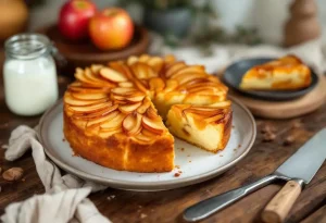 Gâteau pommes-yaourt de grand-mère : moelleux, doré et réconfortant comme un souvenir d’enfance