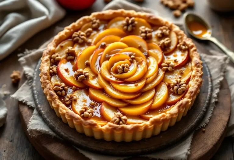 La tarte aux pommes caramel beurre salé qui fait fondre tout le monde dès la première bouchée La tarte aux pommes caramel beurre salé qui fait fondre tout le monde dès la première bouchée
