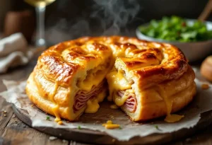Mon feuilleté camembert–jambon–oignons : la recette “riche mais tellement irrésistible” que tout le monde me réclame