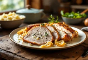 Ce rôti de porc cuit au lait est si fondant qu’on le déguste à la cuillère