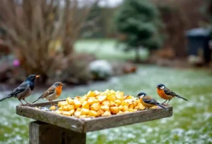 En janvier, ce drôle de reste de repas que les jardiniers britanniques adorent jeter au jardin pour aider les oiseaux