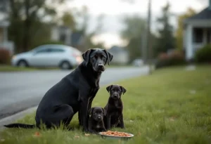En voyant une chienne et ses 2 chiots au bord de la route, une automobiliste ressent un besoin irrésistible de faire demi-tour