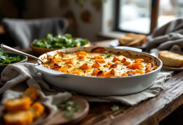 Gratin de butternut au fromage frais : douceur fondante, herbes fraîches et crème pour réchauffer les soirs d’hiver Gratin de butternut au fromage frais : douceur fondante, herbes fraîches et crème pour réchauffer les soirs d’hiver
