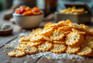 « Je les prépare en 10 minutes pour l'apéro » : mes crackers maison ultra croustillants au fromage et graines dorées, tellement plus savoureux que les industriels