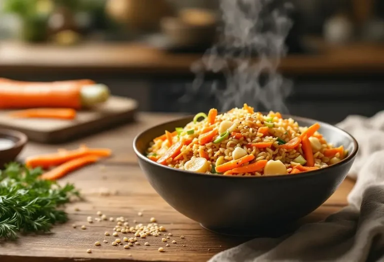 Je prépare ce riz sauté carotte-poireau à la sauce soja dès que je veux un dîner healthy ultra rapide Je prépare ce riz sauté carotte-poireau à la sauce soja dès que je veux un dîner healthy ultra rapide