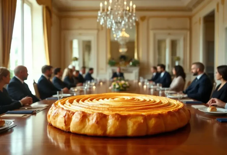 La galette des rois de l'Élysée n'est pas comme les autres... et ce n'est vraiment pas un hasard La galette des rois de l'Élysée n'est pas comme les autres... et ce n'est vraiment pas un hasard