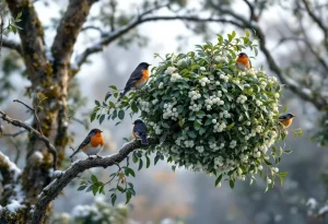 Le gui, ce parasite qui porte bonheur aux oiseaux