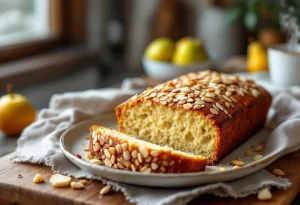 Moelleux, fruité et croustillant à cœur : le cake poire-amande qui réchauffe vos goûters en un rien de temps