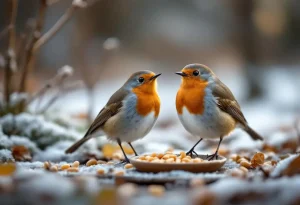Rouges-gorges : ces deux aliments tout simples au jardin cet hiver les font revenir encore et encore chez vous