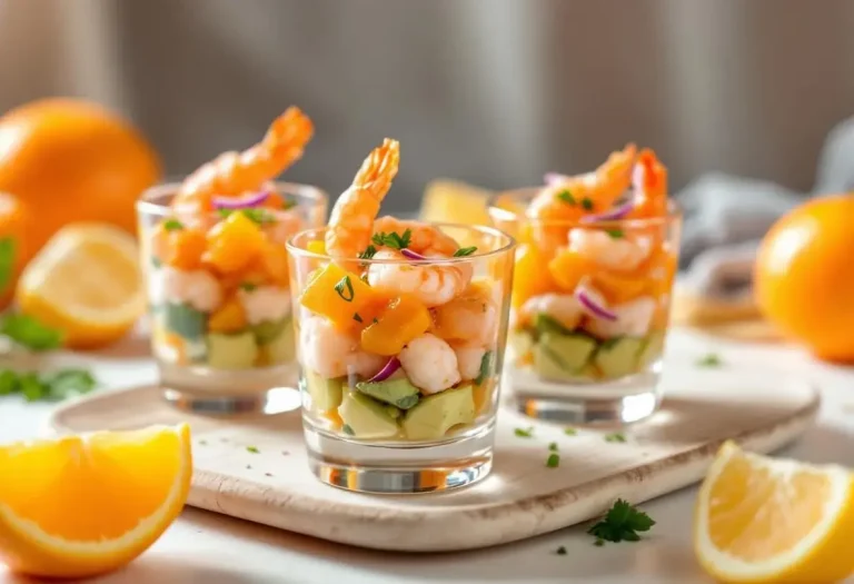 Verrines clémentines-crevettes : l’apéritif ultra frais et chic, prêt en quelques minutes Verrines clémentines-crevettes : l’apéritif ultra frais et chic, prêt en quelques minutes