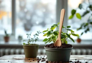 Vos plantes jaunissent en hiver ? Ajoutez cette cuillère avant qu’il ne soit trop tard