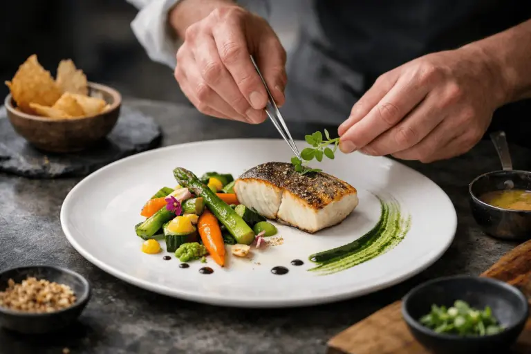 L'art du dressage : quand l'assiette devient une toile L'art du dressage : quand l'assiette devient une toile