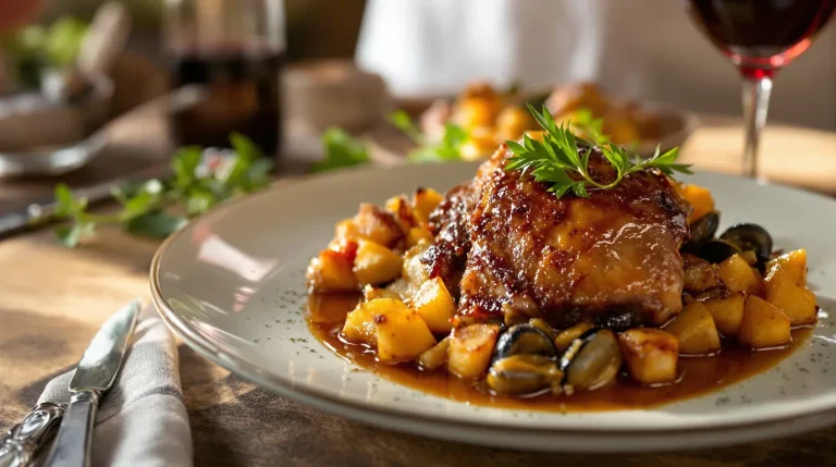 accompagnement d'un confit de canard