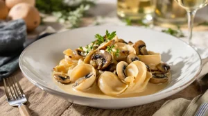 recette coquille saint-jacques à la bretonne champignons