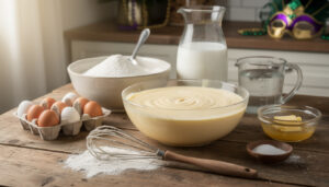 découvrez la recette traditionnelle de la pâte à beignets de mardi gras avec les ingrédients essentiels et les étapes simples pour réussir des beignets délicieux et moelleux.