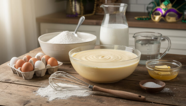 découvrez la recette traditionnelle de la pâte à beignets de mardi gras avec les ingrédients essentiels et les étapes simples pour réussir des beignets délicieux et moelleux.